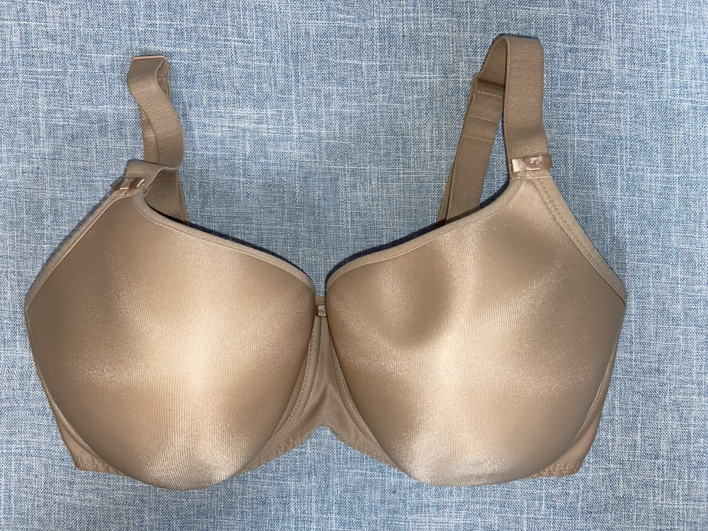 Fantasie Smoothing Moulded Bra FL4510NUE Nude with Bows, 34H, Pre-Owned